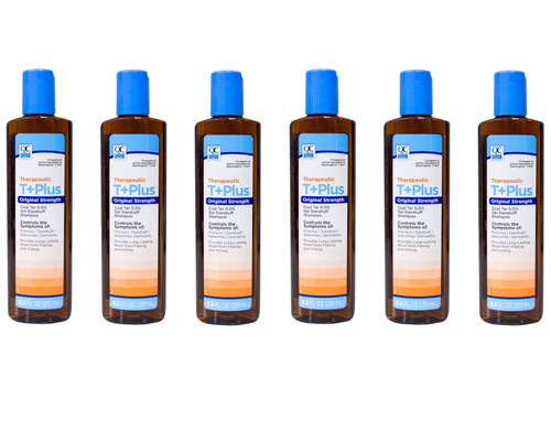 Quality Choice Therapeutic T+plus Original Strength Coal Tar 0.5% Dandruff Shampoo 8.5 Fl. Oz. - Pack Of 6