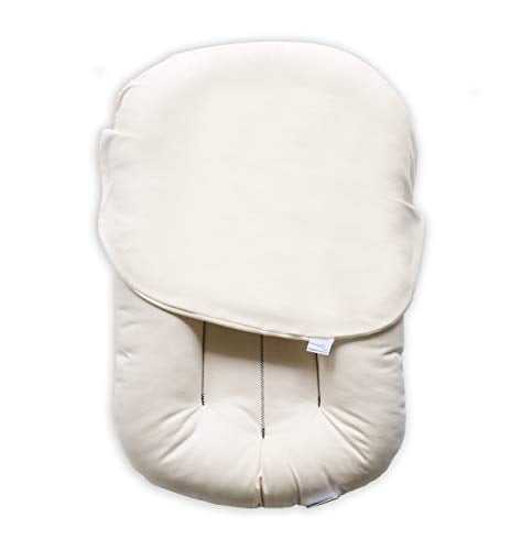 Snuggle Me Extra Organic Cotton Cover For The Snuggle Me Infant Padded Loungers With Center Sling, Natural