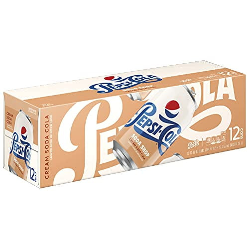 Cream Soda Shop, Cans, White, 144 Fl Oz, Pack Of 12