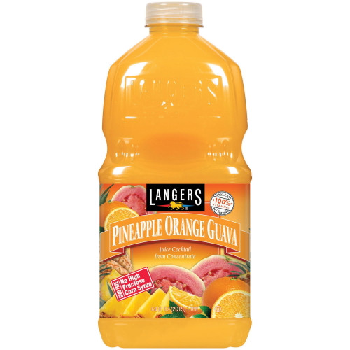 Langers Juice Cocktail, Pineapple Orange Guava, 64 Fl Oz, 1 Count