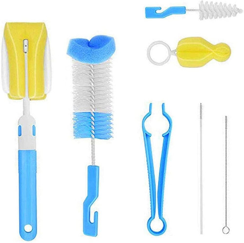 Bottle Brush, 7 Pcs Baby Bottle Brush, Cleaner Kit For Bottles/cups/straw