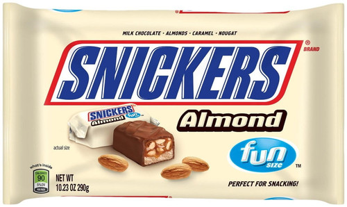 Snickers Fun Size Almond Chocolate Bars - 10.23 Oz