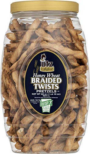 Utz Quality Foods Pretzel Barrels (honey Wheat Braided Twists 26 Oz., 2 Barrels)