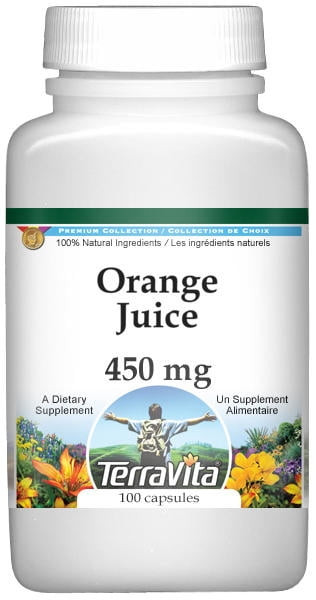 Terravita Orange Juice - 450 Mg, (100 Capsules, 1-pack, Zin: 521027)