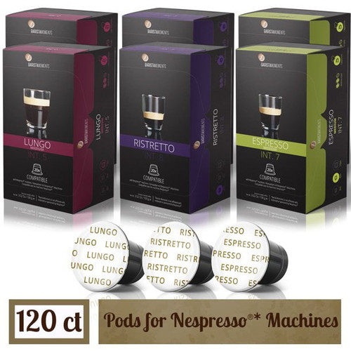 Barista Moments - 120 Ct Espresso Capsule Variety - Nespresso Machine Compatible