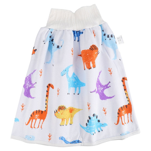 Hemoton 1 Pc High-waist Skirt Comfortable Folding Diaper Skirt (m, White)