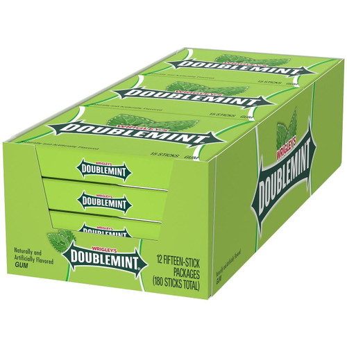 Wrigley's Doublemint Chewing Gum (15 Ct., 12 Pk.) -pack Of 2
