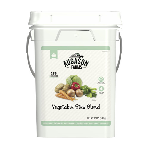 Augason Farms Vegetable Stew Blend, Emergency Food Storage, 12 Pounds