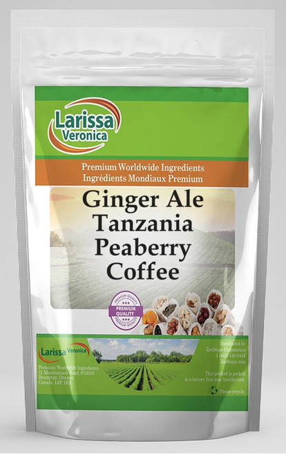 Larissa Veronica Ginger Ale Tanzania Peaberry Coffee, (ginger Ale, Whole Coffee Beans, 16 Oz, 1-pack, Zin: 551937)