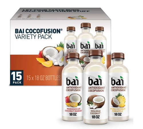 Bai Cocofusions Variety Club Pack, Antioxidant Infused Beverage (18 Fl. Oz., 15 Pk.)