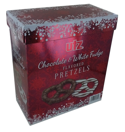 Utz Chocolate & White Fudge Flavored Pretzel Box (24 Ounce)