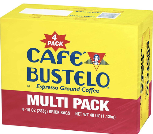 Espresso Ground Coffe 10 Oz Brick Each (4 Pack)