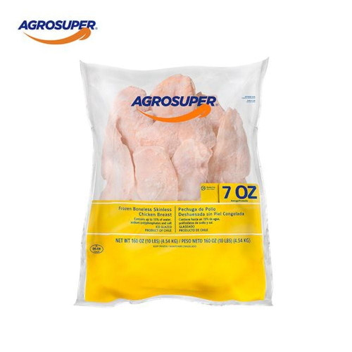 Agro Super Boneless Skinless 7 Ounce Marinated Chicken Breast, 10 Pound -- 4 Per Case