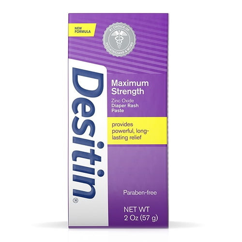 Desitin Maximum Strength Zinc Oxide Diaper Rash Paste - 2 Oz, 2 Pack