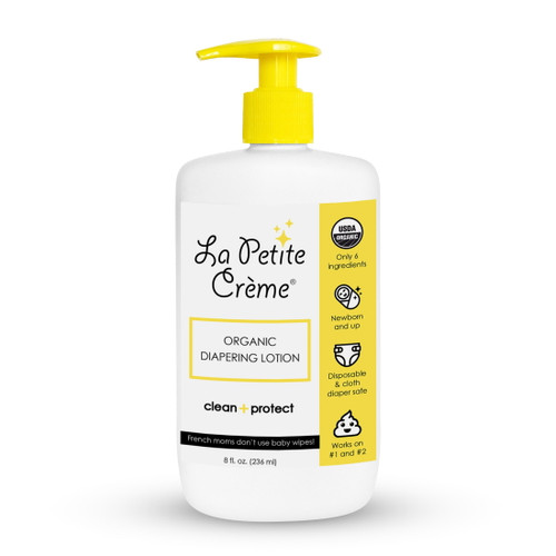 La Petite Creme - Organic French Diapering Lotion (8 Oz With Pump)
