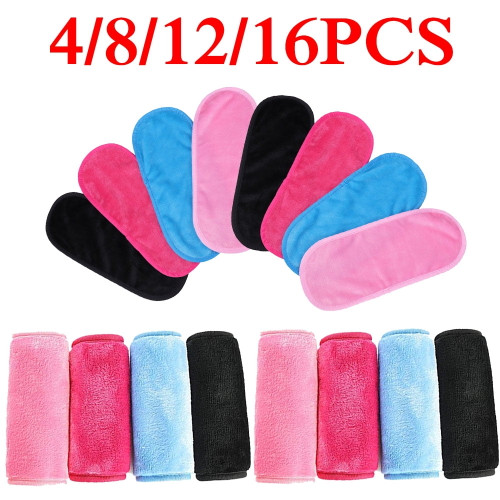 Dicasser 4/8/12/16pcs Women Soft Tender Reusable Microfiber Makeup Remover Facial Cloth Fine Magic Face Towel, 16pcs