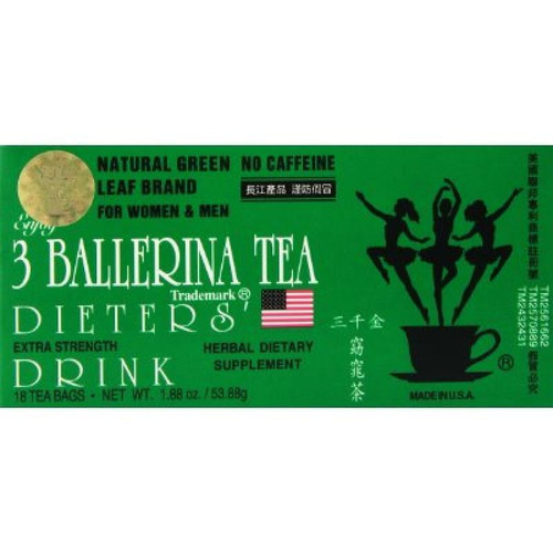 3 Ballerina Tea - Dieters Tea - 18 Bags