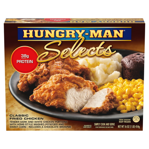 Hungry Man Selects Classic Fried Chicken Frozen Meal, 16 Oz.