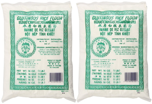 Erawan Brand Dried Glutinous Rice Flour 16 Oz (pack Of 2)