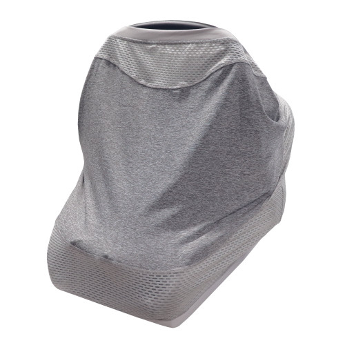 Boppy 4 And More Multi-use Cover | Pearl Light Gray | Quick Drying Upf 50+ Knit Fabric And Breathable Mesh | Car Seat Canopy, Nursing Cover, Shopping Cart Cover, High Chair Cover And More