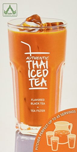 Ninechef Bundle - Wangderm Brand Authentic Thai Iced Tea 7 Oz With Tea Filter + 1 Ninechef Chopstick
