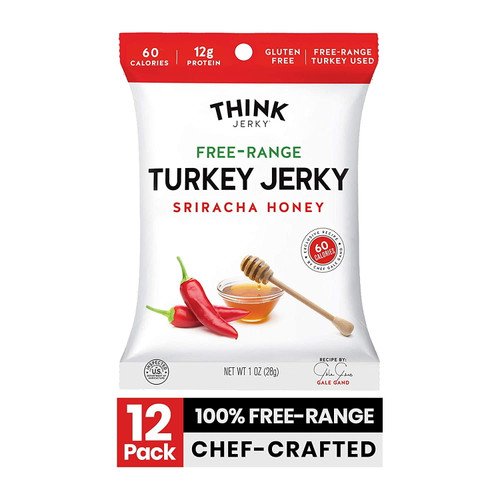 Think Jerky Sriracha Honey Turkey Jerky 1 Oz. 12/pack (220-00983)
