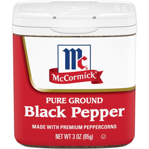 Mccormick Black Pepper - Pure Ground, 3 Oz
