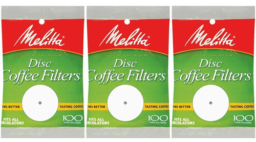 White Disc Coffee Filter, 100 Count Pack Of 3