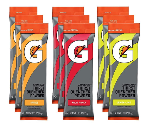 Gatorade Thirst Quencher Powder Sticks, 3 Flavor Variety Pack - 3 Of Each Flavor - Pack Of 9