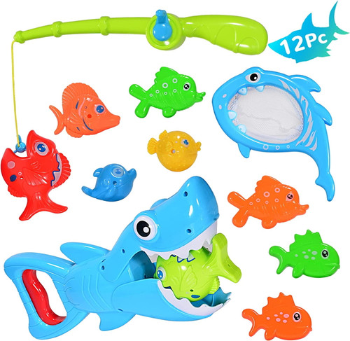 Baby Bath Toys For Toddlers 1 2 3 Years Boys Girls,shark Grabber Toy Fishing Game Bathtub Toys For Kids 2-4 Year