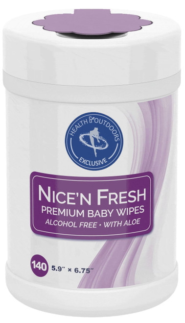 Nice'n Fresh Premium Baby Wipes (140 Count Can) Alcohol Free With Aloe