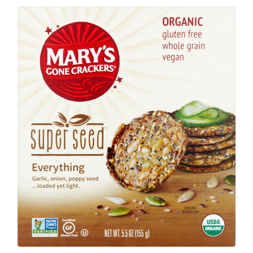Marys Gone Crackers Cracker Evrythng Seed Org,5.5 Oz (pack Of 6)
