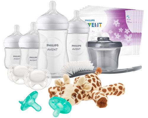 Philips Avent Natural Baby Bottle With Natural Response Nipple,  Essentials Baby Gift Set, Scd839/02