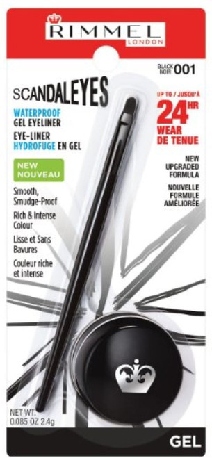 Rimmel Scandaleyes Waterproof Gel Eyeliner, Black 0.085 Oz - (pack Of 3)