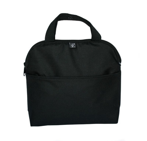 J.l. Childress Maxicool 4 Bottle Cooler - Breastmilk And Baby Bottle Bag With Ice Pack, Black