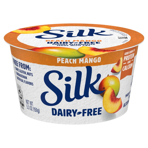 Silk Dairy Free Peach And Mango Soy Yogurt Alternative, 5.3 Ounce -- 8 Per Case.