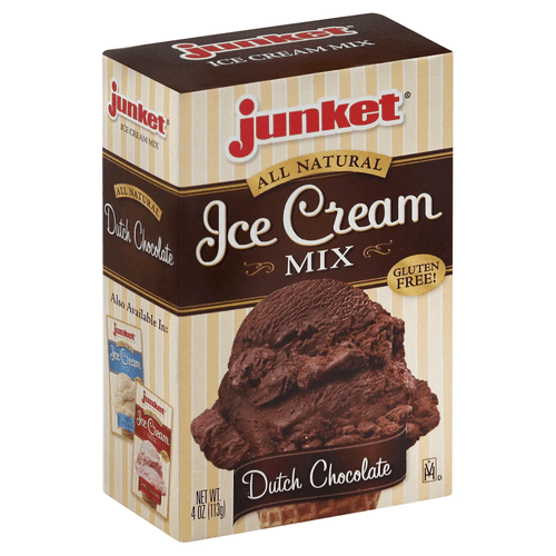 Junket All Natural Gluten Free Dutch Chocolate Ice Cream Mix, 4 Oz [pack Of 12]