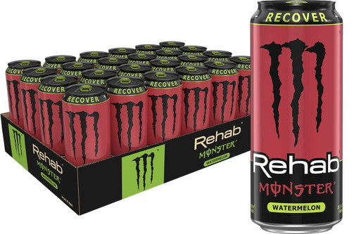 Rehab Monster Watermelon + Energy 15.5oz (pack Of 24)
