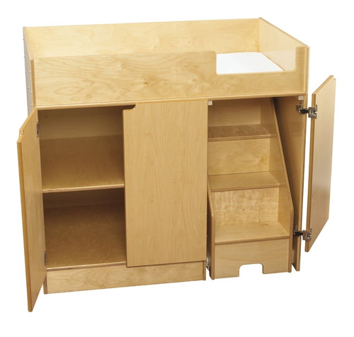 Childcraft Changing Table With Steps On Right, 42 X 27-1/8 X 37-1/2 Inches
