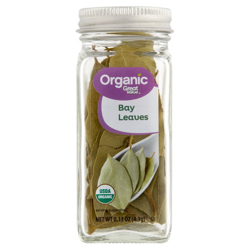 Great Value Organic Bay Leaves, 0.15 Oz