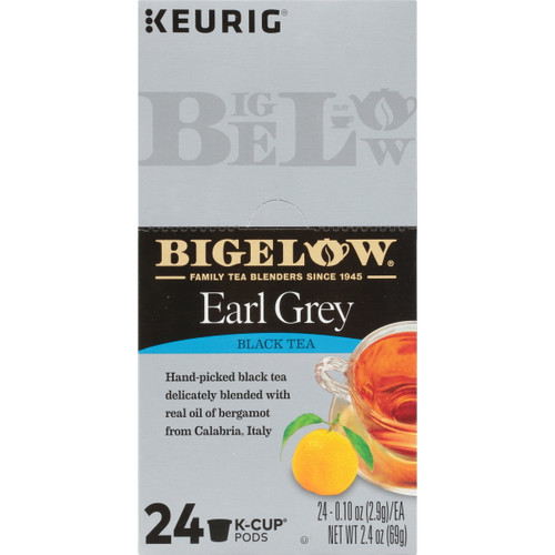 Bigelow Black Tea, Earl Grey Keurig K-cup Tea Pods, 24 Ct