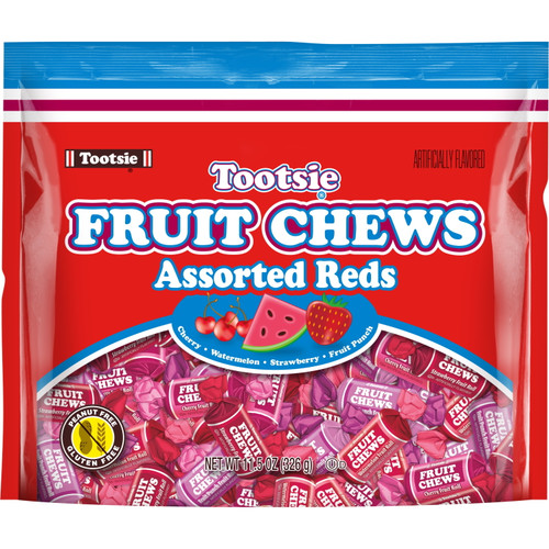 Tootsie Fruit Chew All Reds, Assorted Flavors, 11.5 Oz