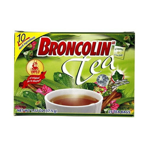 Broncolin Nutritional Herbal Tea, 0.05 Oz, 25ea, 6 Pack
