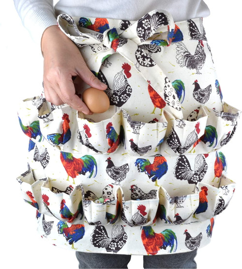 Hkjf Eggs Collecting Gathering Holding Apron For Chicken Hense Duck Goose Eggs Housewife Farmhouse