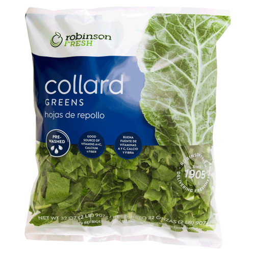 Fresh Chopped Collard Greens, Net Wt 32 Oz (2lb) 908g