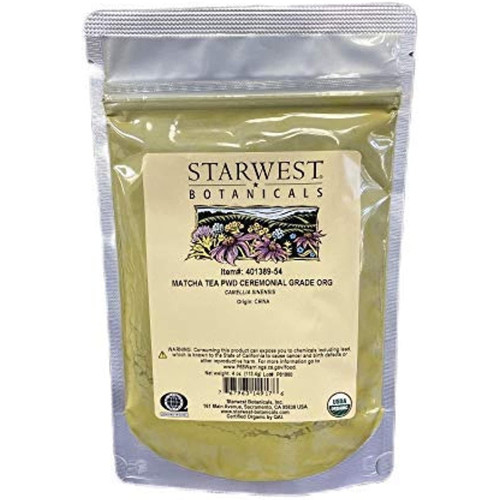 Matcha Tea Powder Ceremonial Grade Organic (4oz Bag)