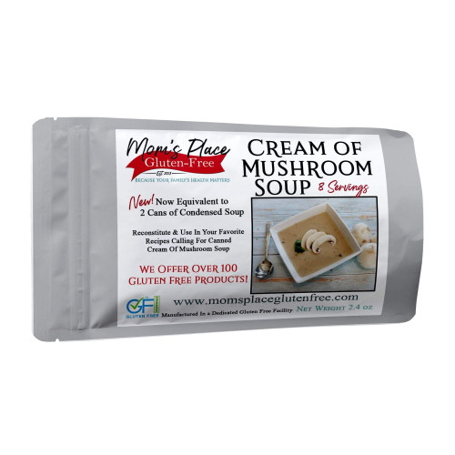 Mom’s Place Gluten & Dairy Free Cream Of Mushroom Soup Mix, Equal To 2 Cans Of Condensed Soup
