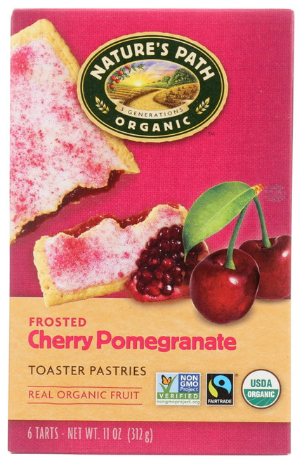 Nature's Path Organic Toaster Pastries, Frosted Cherry Pomegranate, 6 Ct