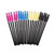 Fanjie 100pcs Disposable Eyelash Brushes Mascara Wands Eyebrow Spoolie Applicator Black