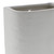 Textured Rectangular Ceramic Wall Pocket With Cut Out Hole, Tall, White